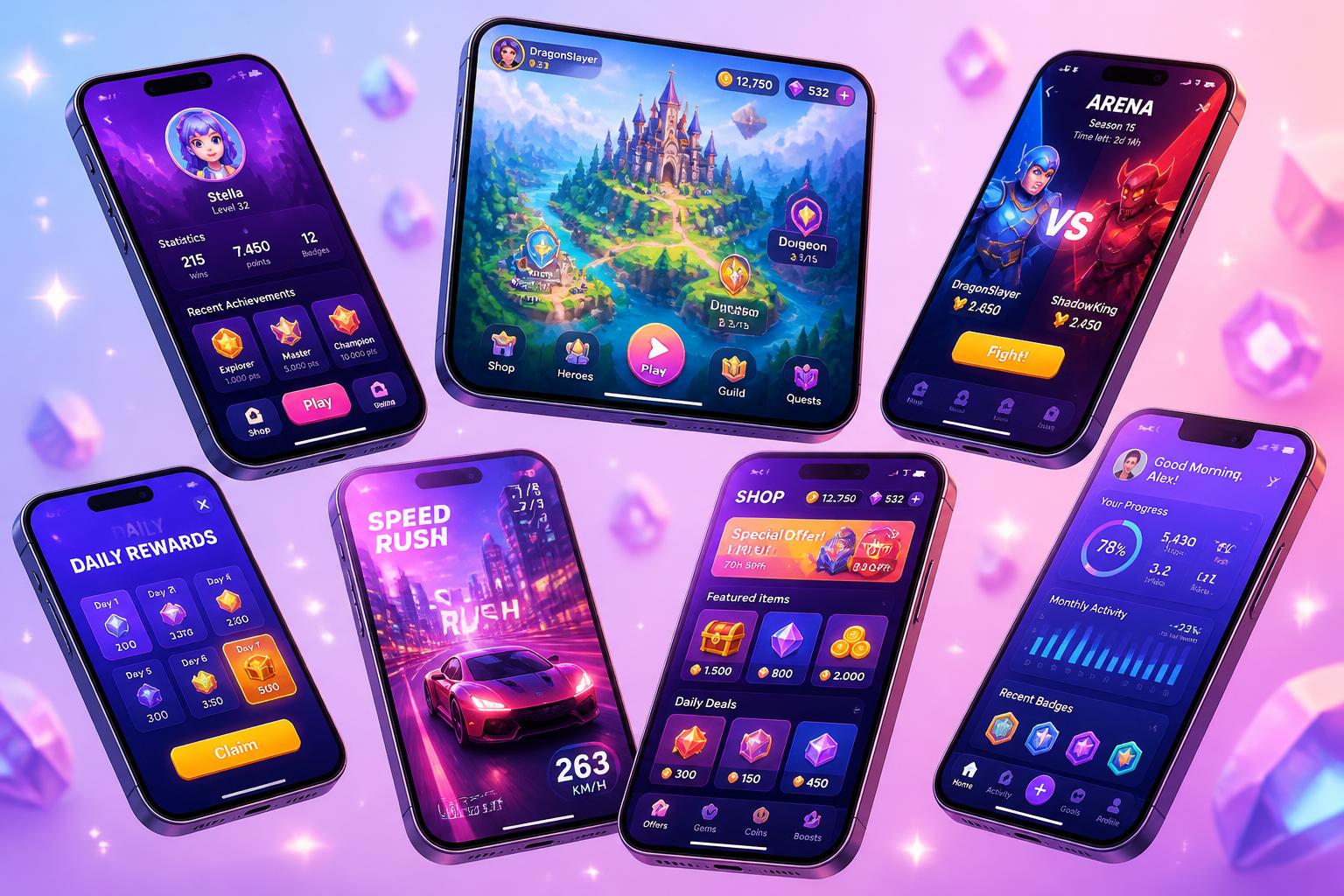 Mobile games and apps showcase